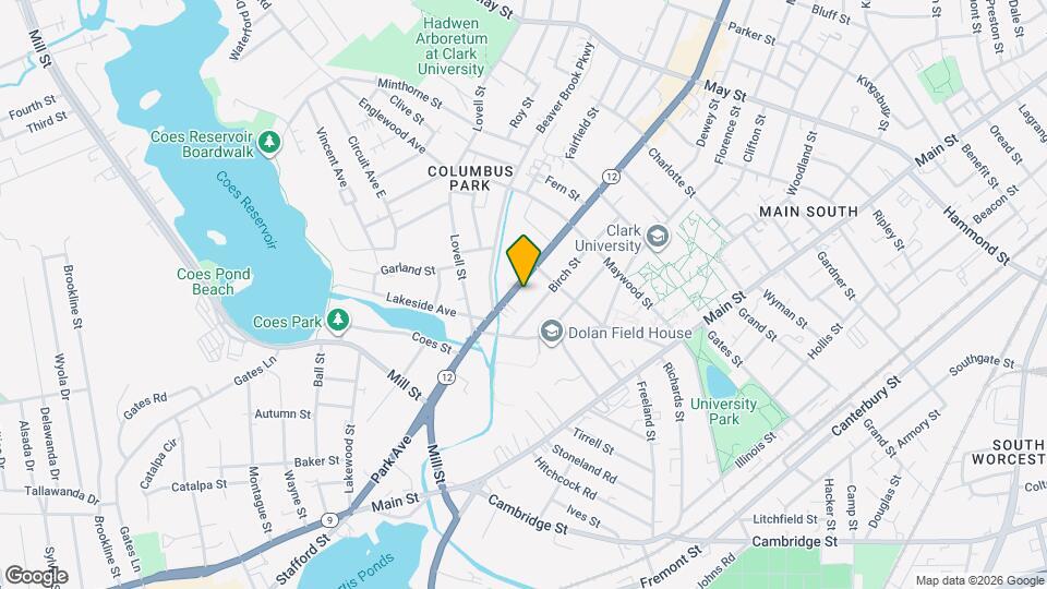 543 Park Ave Map and Location Details