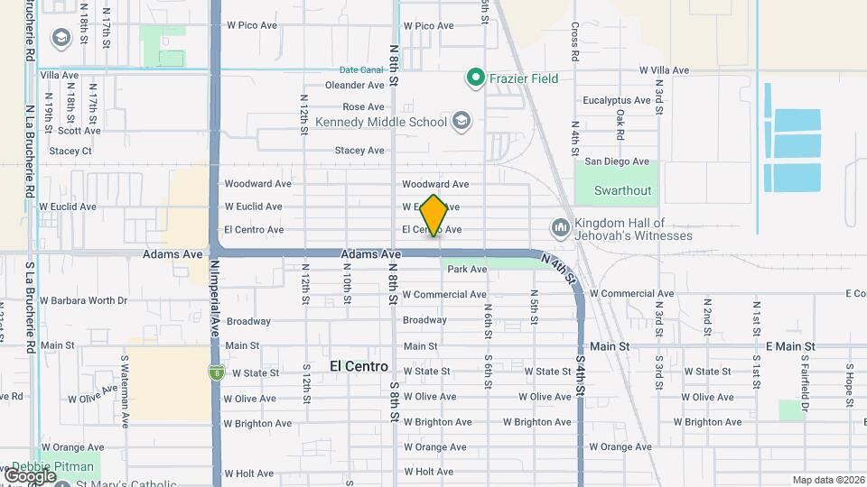 702 Adams Ave Map and Location Details