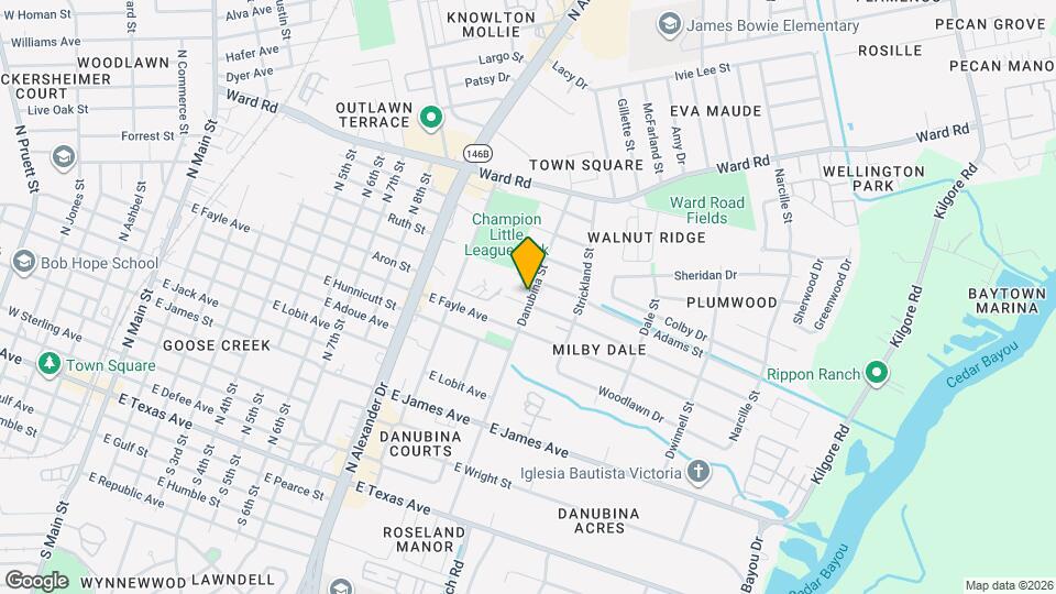 1206 Olive St Map and Location Details