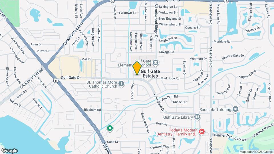 2723 Gulf Gate Dr, Unit SI ID1624237P Mapa y Detalles de la Ubicación