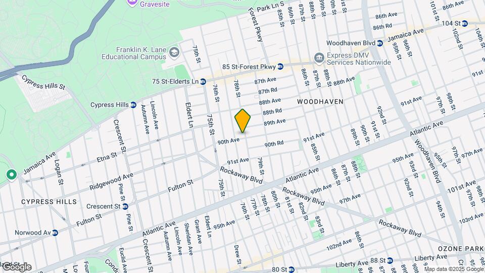 89-20 78th St-Unit -2 Map and Location Details