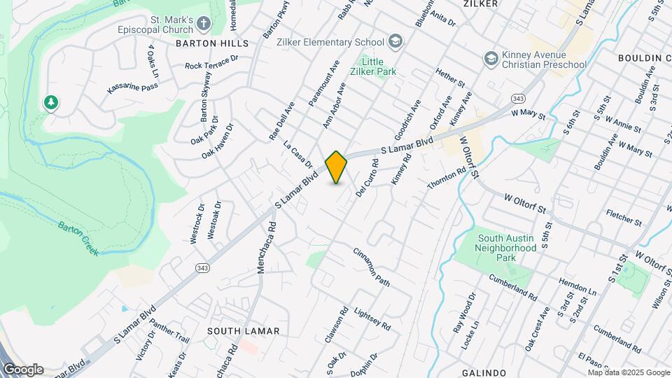 2525 S Lamar Blvd, Unit 315 Map and Location Details