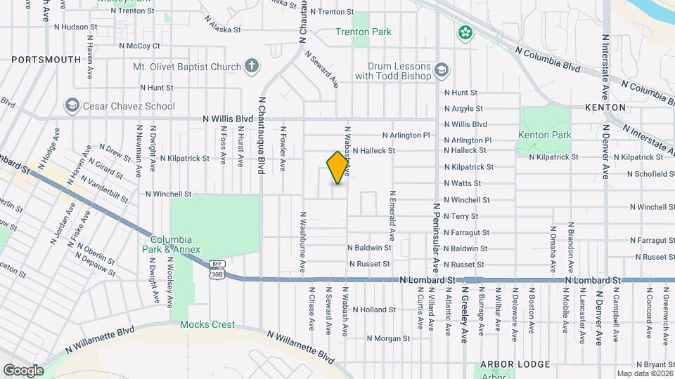 7928 N Seward Ave Mapa y Detalles de la Ubicación