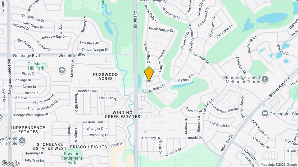8908 Red Oaks Dr Map and Location Details