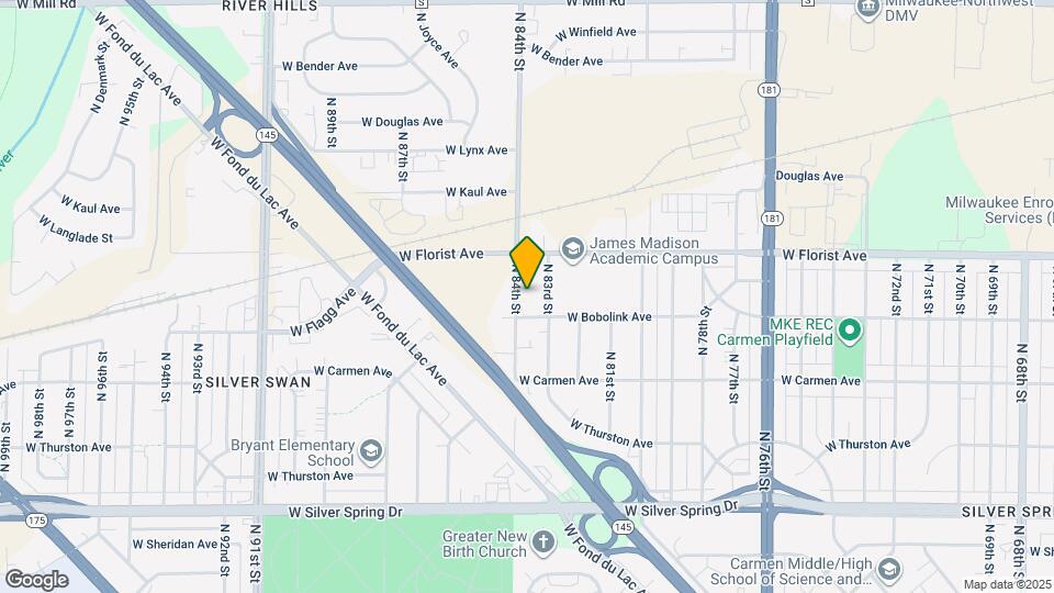 5922 N 84th St Map and Location Details