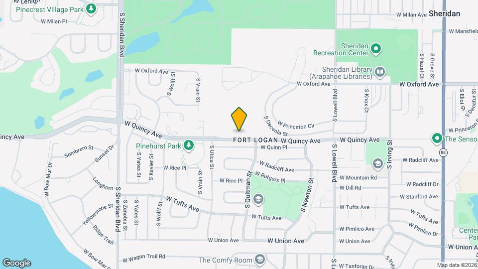 Pines Townhome Apartments Map and Location Details
