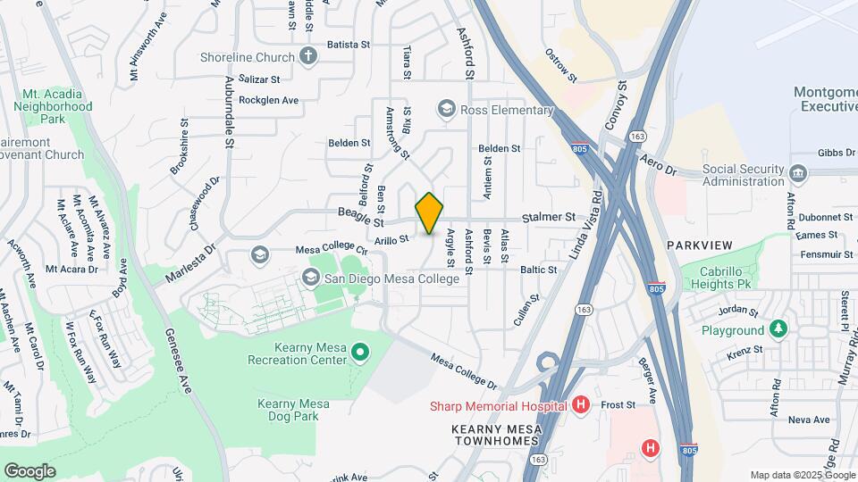 3460 Armstrong St Map and Location Details