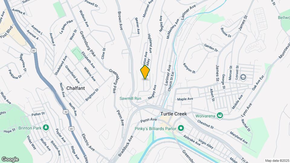 328 Clugston Ave Map and Location Details