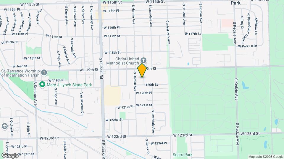 11942-11946 S Ridgeway Ave Map and Location Details