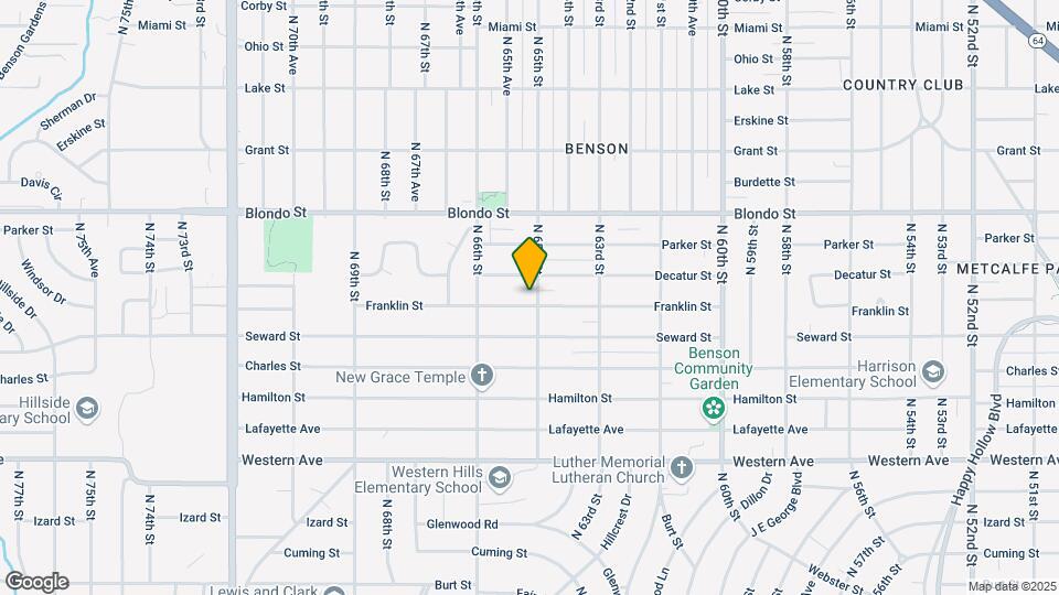 6508 Franklin St Map and Location Details