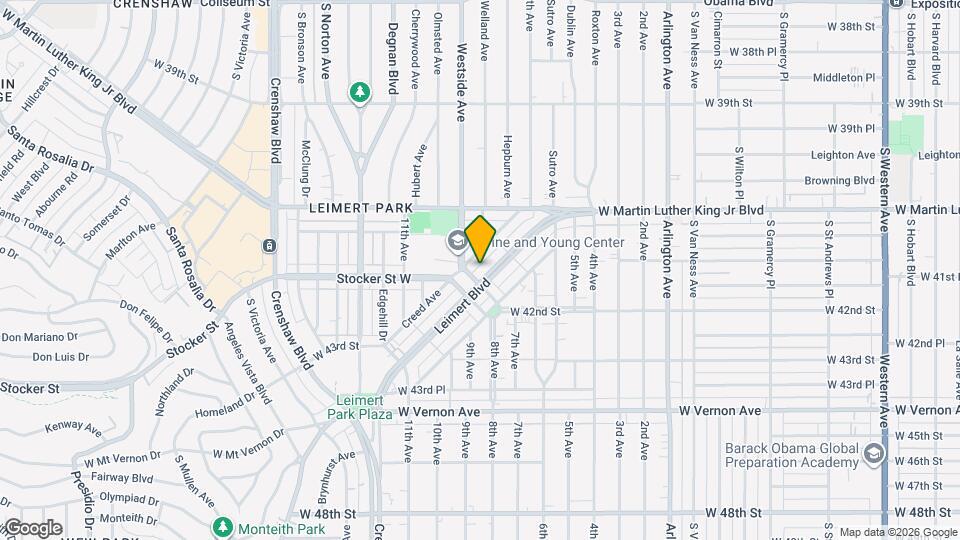 4193 3/4-4194 Leimert Blvd Map and Location Details