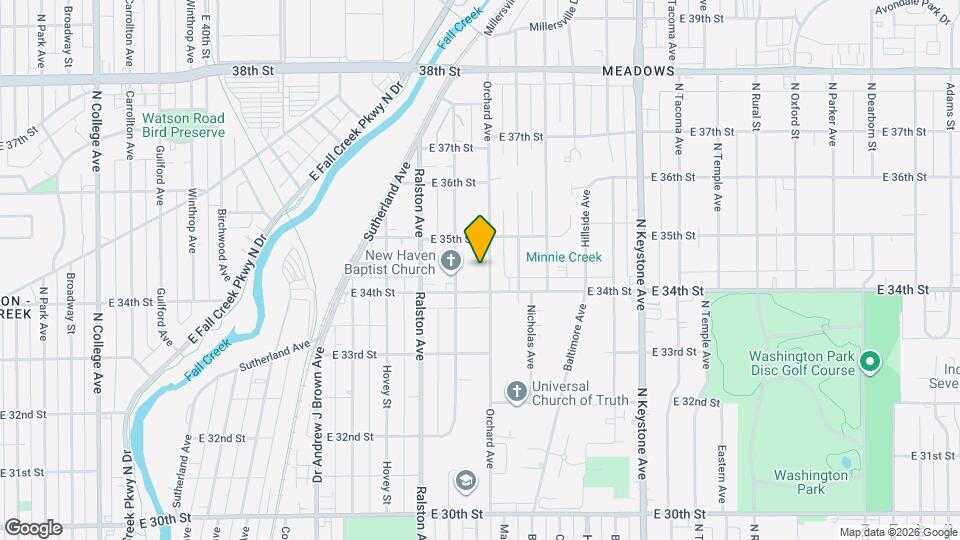 3424 Orchard Ave Map and Location Details