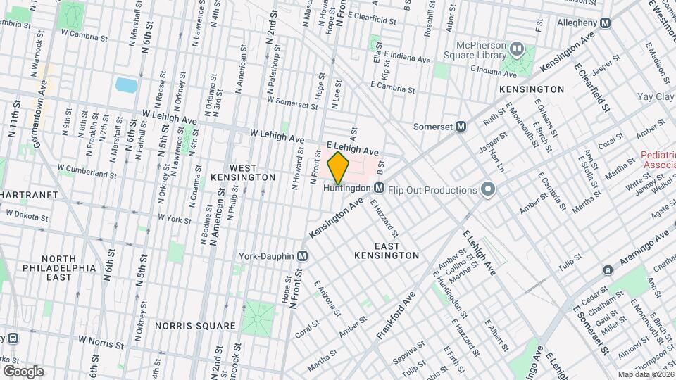 Spacious 3-Bedroom Rental with In-Unit Laundry & Private Yard in Philadelphia Map and Location Details