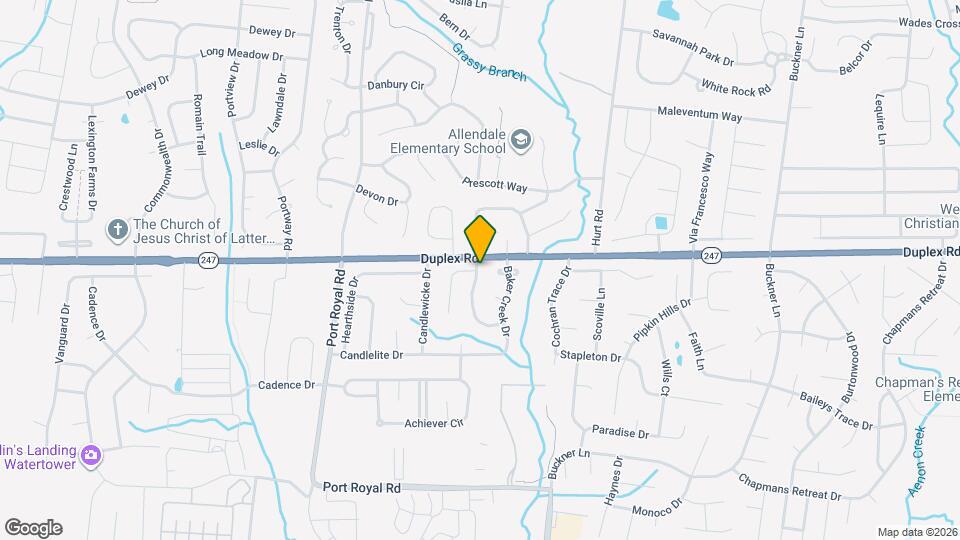 102 Baker Springs Ln Map and Location Details