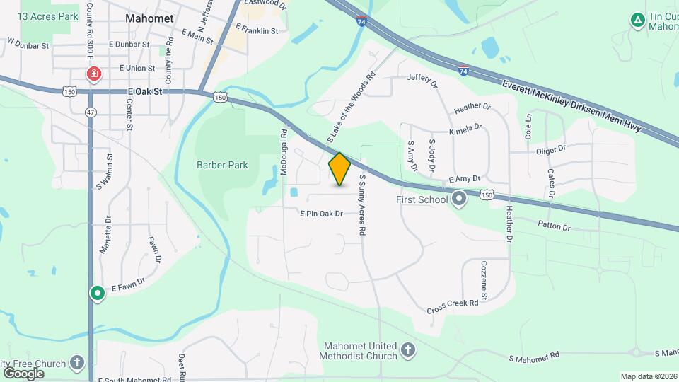 1102 E Timber Dr Map and Location Details