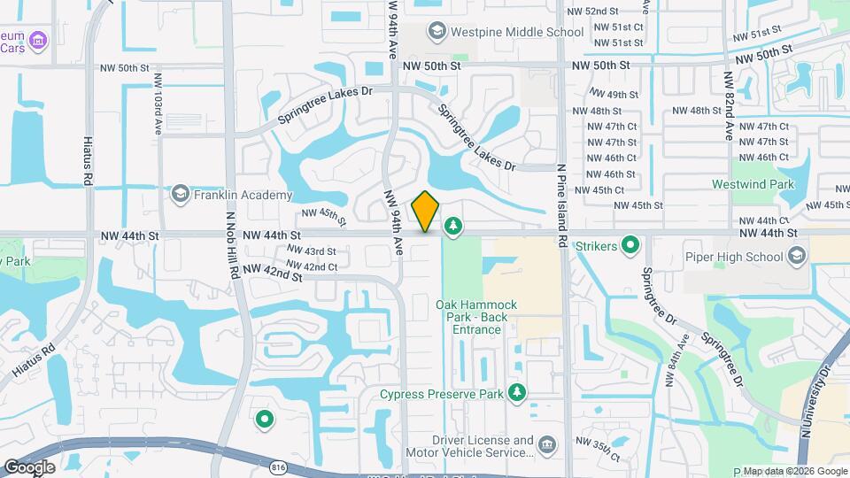 9321 NW 43rd Manor Map and Location Details