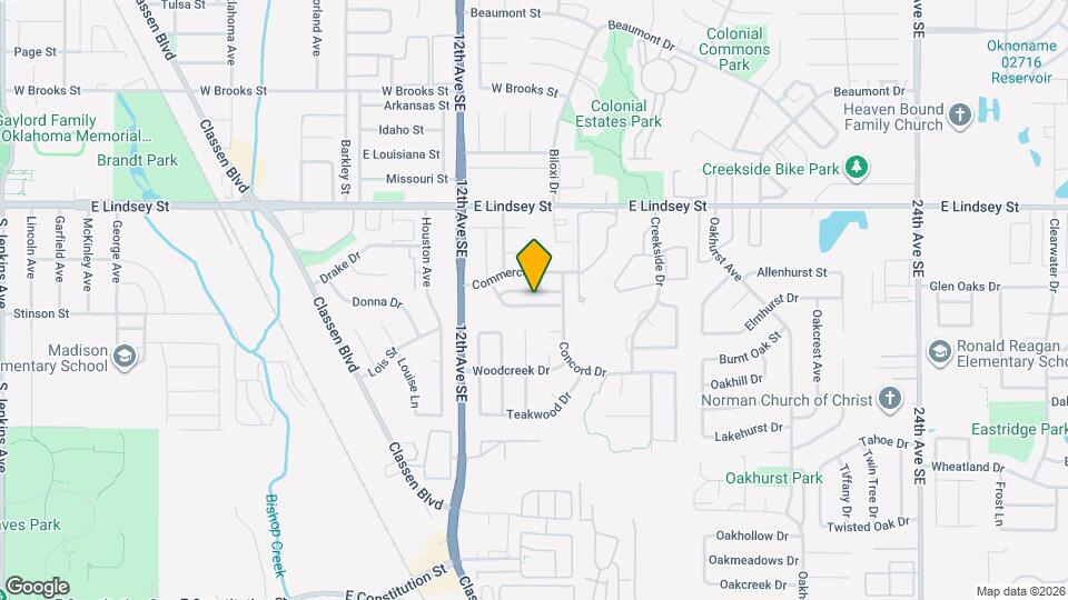 1329 Eastgate Dr Mapa y Detalles de la Ubicación