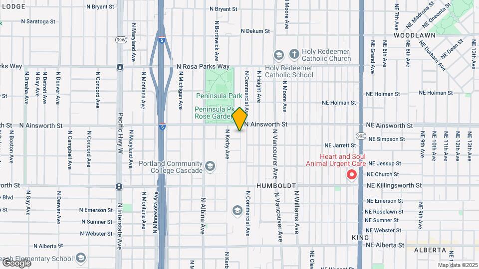 525 N Simpson St Map and Location Details