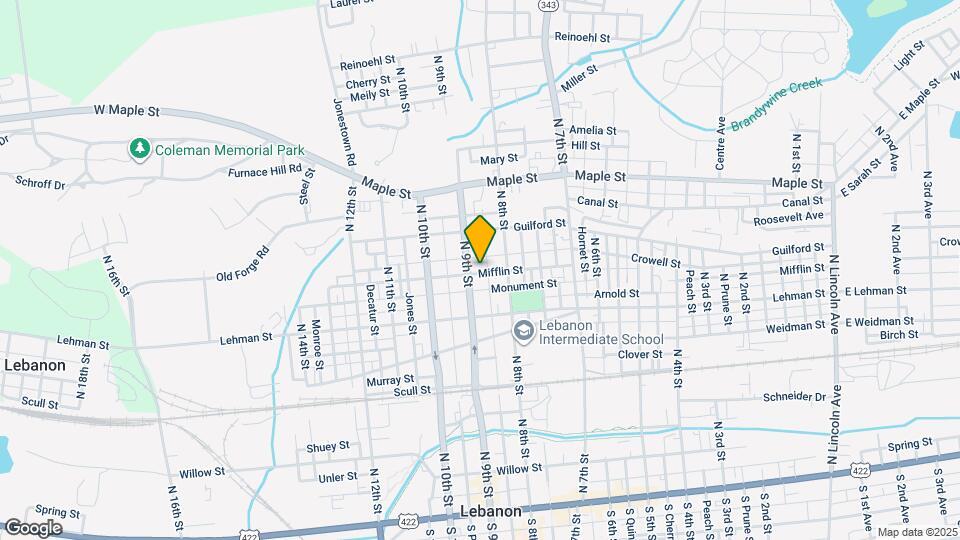 831 Mifflin St Map and Location Details