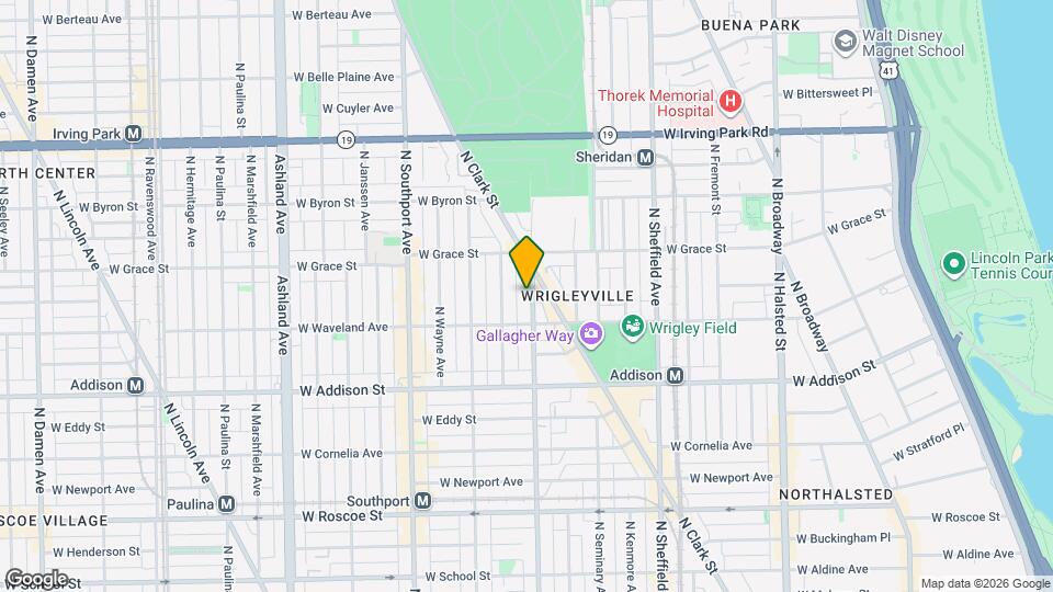 3726 N Racine Ave, Unit 1 Map and Location Details