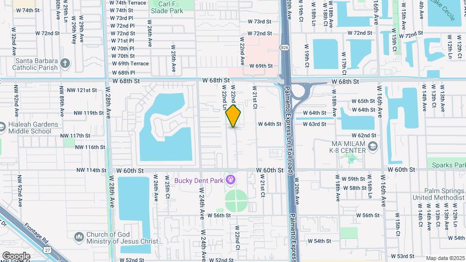 6390 W 22nd Ct Map and Location Details