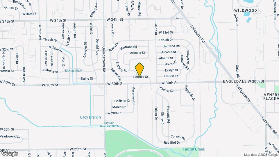 4349 Patricia St Map and Location Details