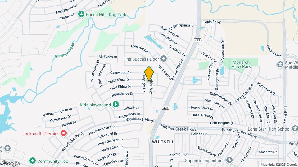 1456 Willoughby Way Map and Location Details