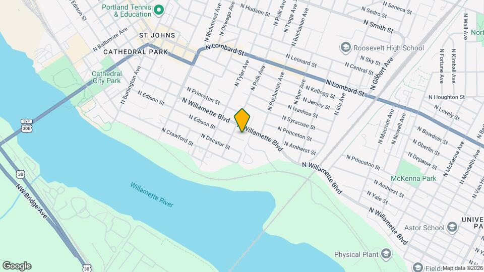 7639 N Edison St Map and Location Details