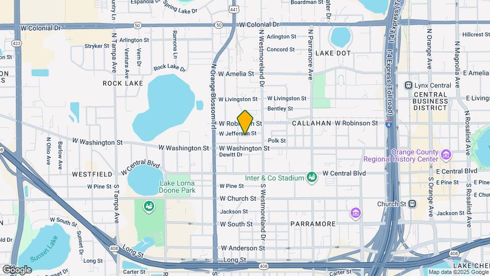 1032 W Jefferson St Mapa y Detalles de la Ubicación