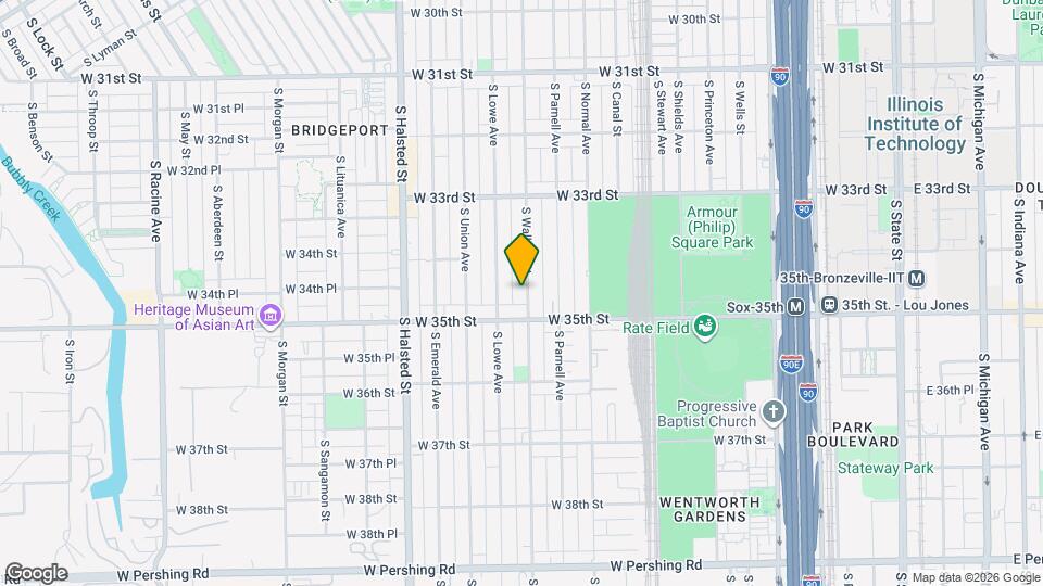 3434 S Wallace St, Unit B Map and Location Details