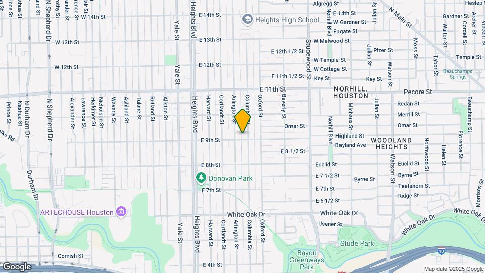 425 E 9th St Map and Location Details