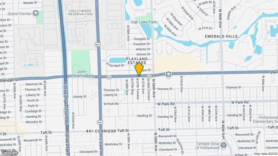 5720 Sheridan St Map and Location Details