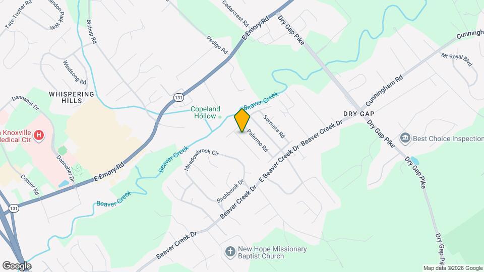 7254 Genoa Ln Map and Location Details