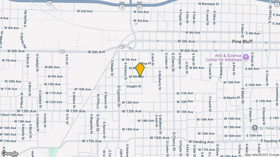 1602 W 9th Ave Map and Location Details