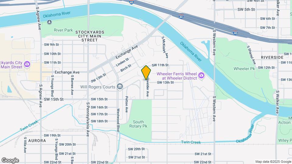 1323 S Blackwelder Ave Map and Location Details