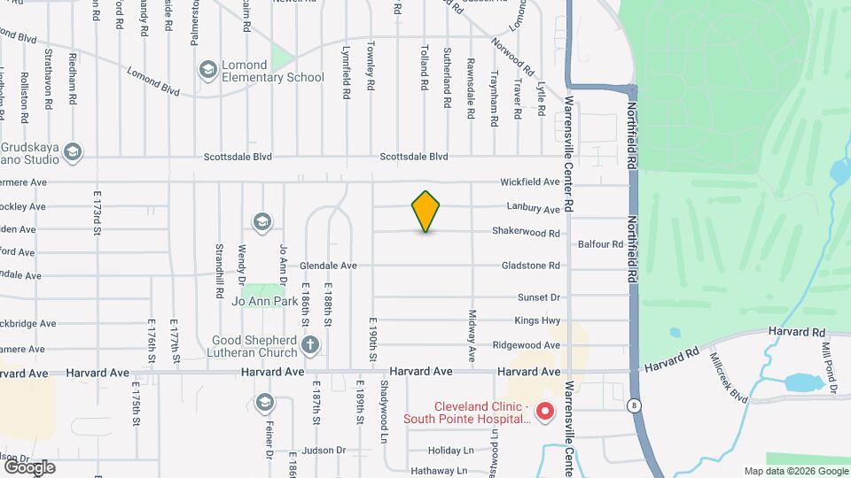 19400 Shakerwood Rd Map and Location Details