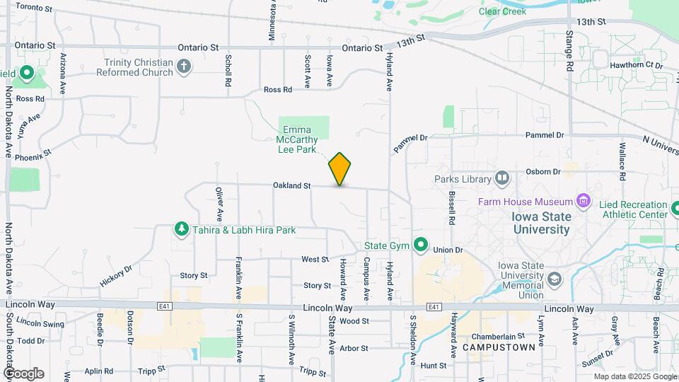 3012 Oakland St Map and Location Details