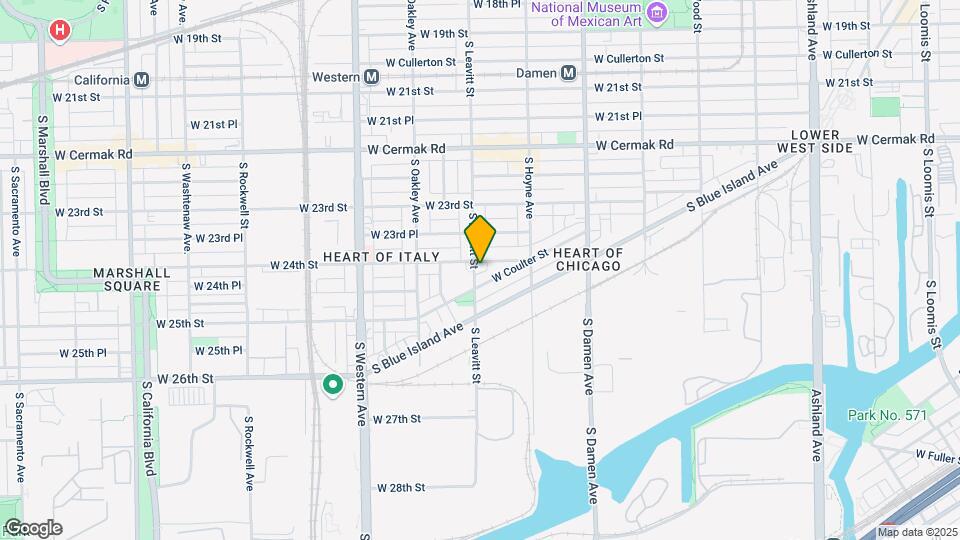 2401 S Leavitt St Map and Location Details