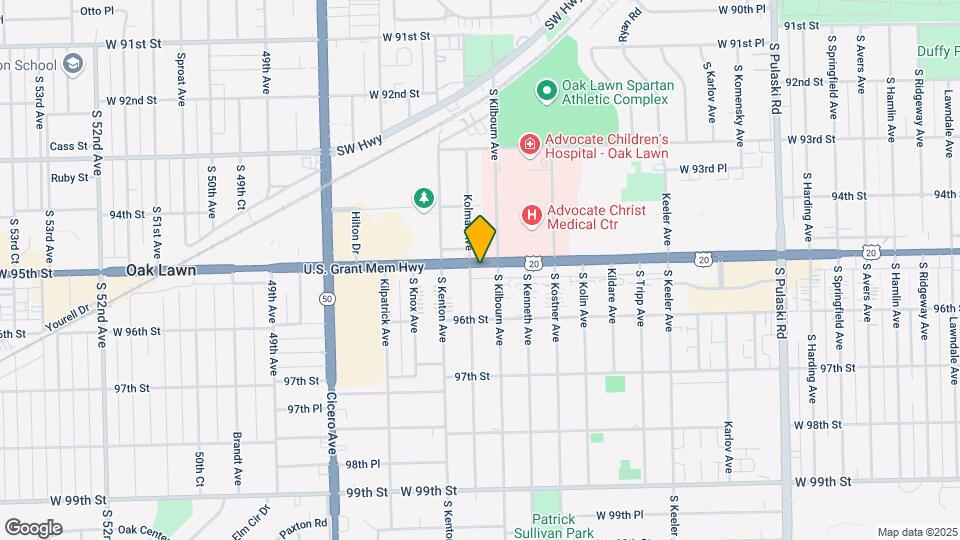 4525 W 95th St Mapa y Detalles de la Ubicación