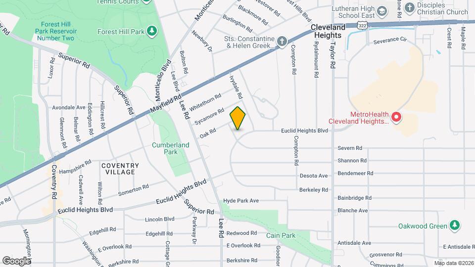 3255 Euclid Heights Blvd Mapa y Detalles de la Ubicación
