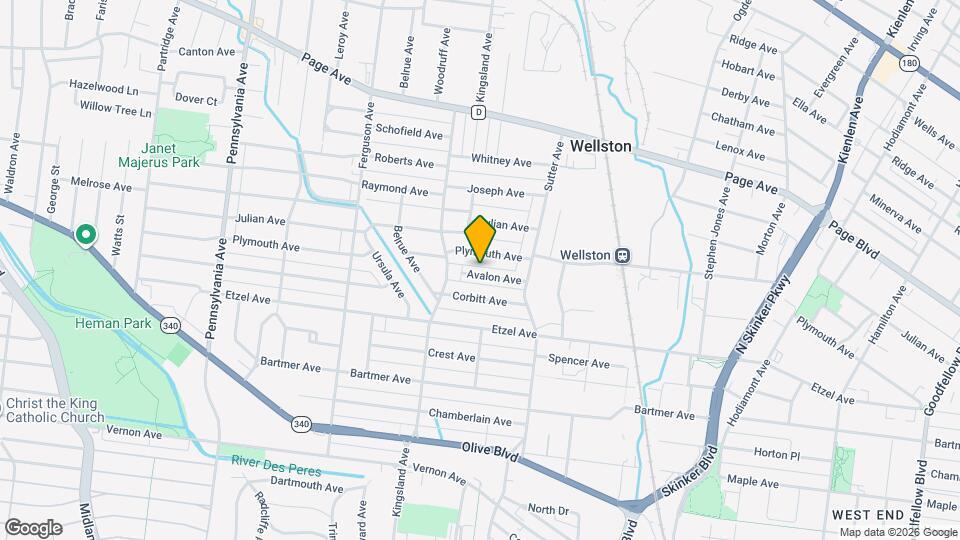 6547 Avalon Ave Map and Location Details