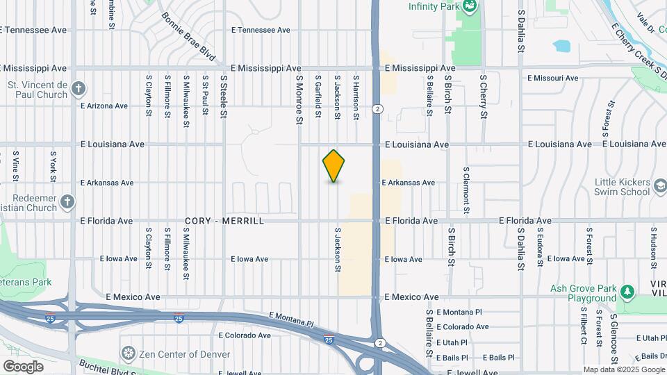 1415 S Jackson St Map and Location Details