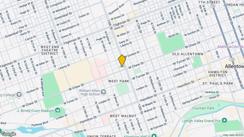 1513 W Chew St Mapa y Detalles de la Ubicación