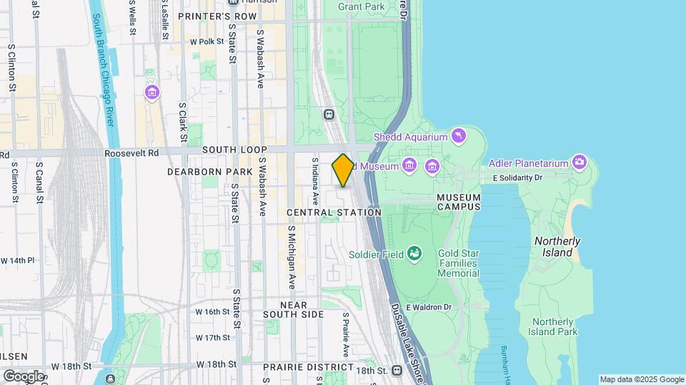 233 E 13th St, Unit 1409 Map and Location Details
