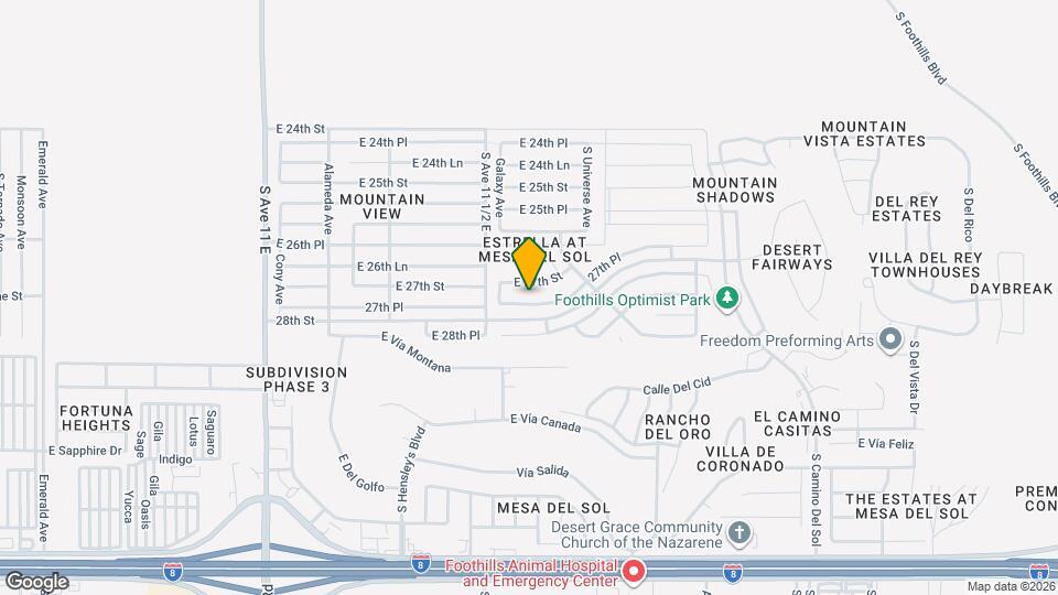 11590 E 27th Pl Map and Location Details