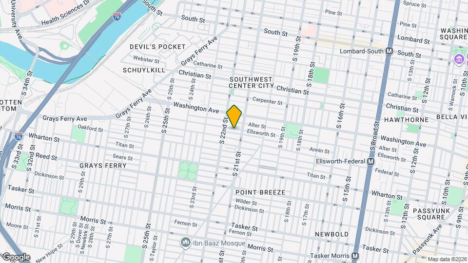 2120 Ellsworth St Map and Location Details