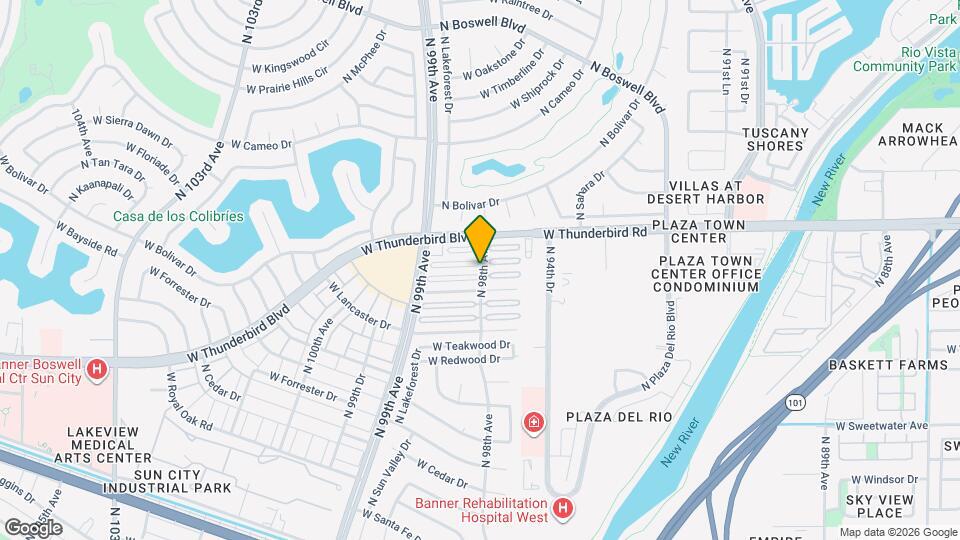13622 N 98th Ave, Unit D Map and Location Details