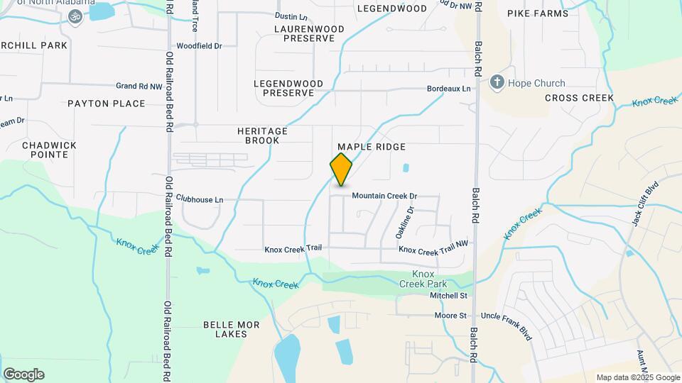 258 Mountain Creek Dr Map and Location Details