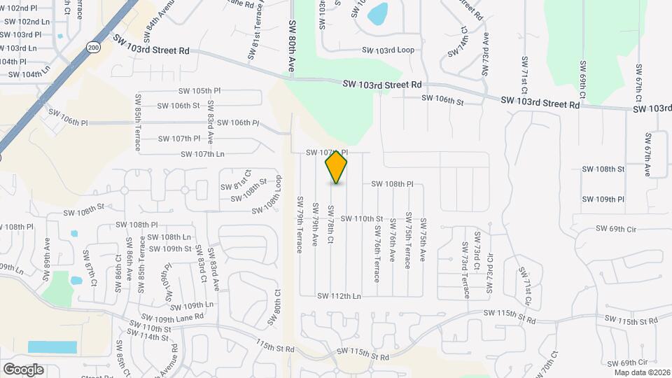 10881 SW 78th Ct Map and Location Details