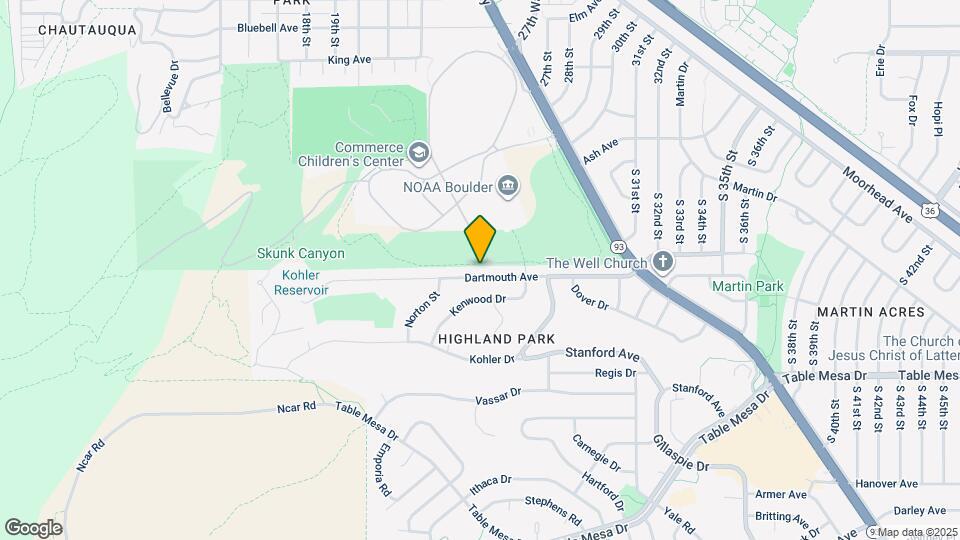 2425 Dartmouth Ave Map and Location Details